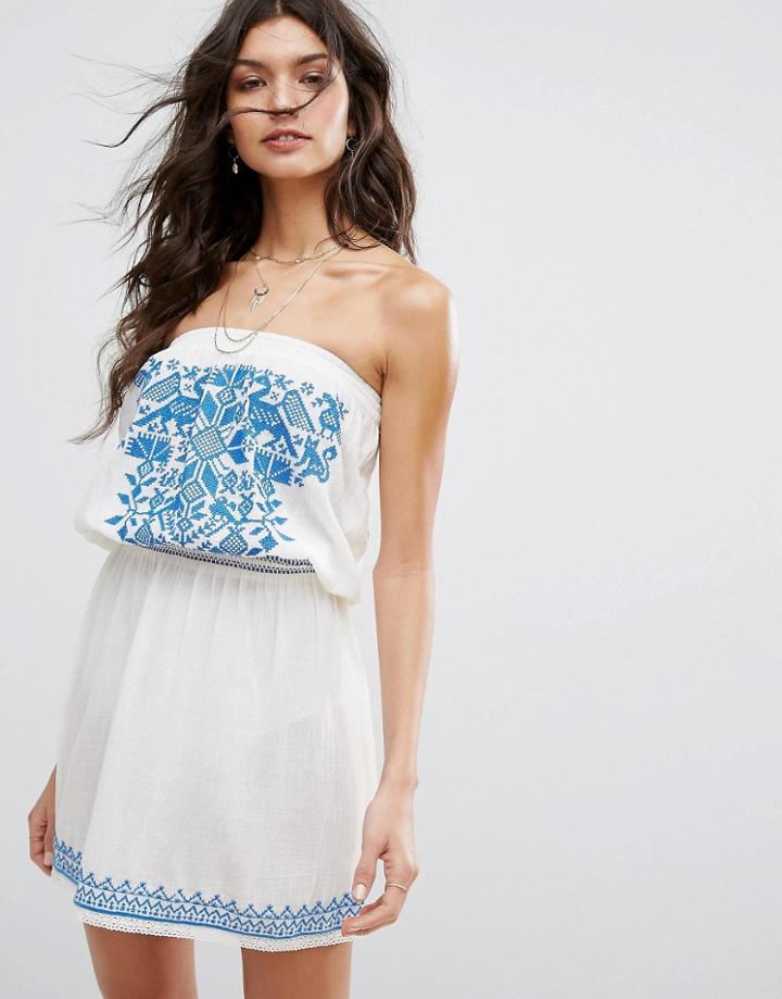 Star Mela Paz Embroidered Sundress - Multi