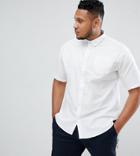 D-struct Plus Basic Oxford Short Sleeve Shirt - White