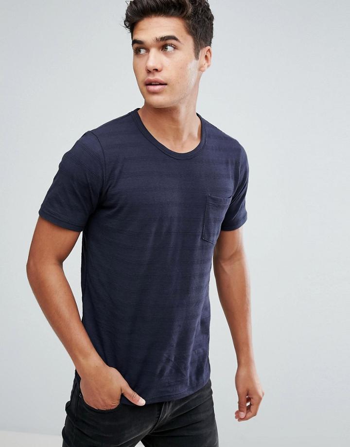 Jack & Jones Premium Marl T-shirt With Pocket - Navy