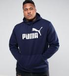 Puma Plus Ess No.1 Pullover Hoodie In Navy 83825706 - Navy