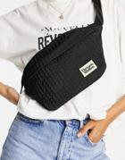 Damson Madder Recycled Polyester Crossbody Fanny Pack In Black