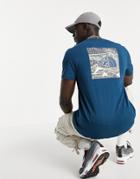 The North Face Redbox Celebration T-shirt In Navy