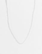 Svnx Dainty Pearl Choker Necklace-white