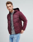Jack & Jones Quilted Jacket With Hood - Red