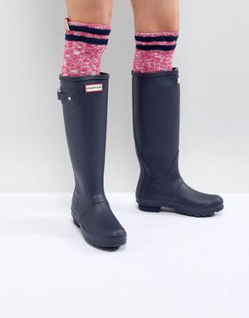 Hunter Original Tall Navy Wellington Boots