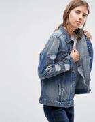 Ditto's Smith Boyfriend Denim Jacket - Blue