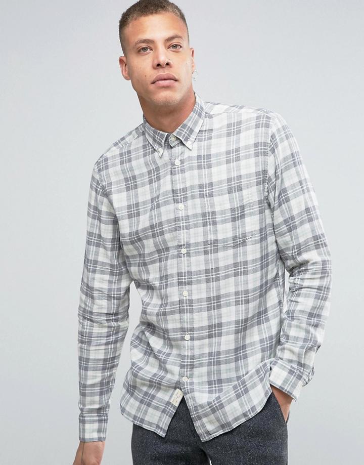 Selected Checked Shirt - Tan