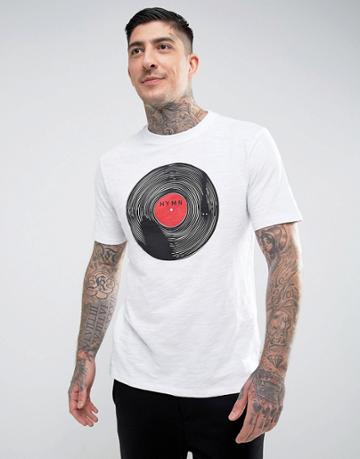 Hymn Print T-shirt - White