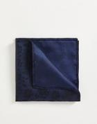French Connection Floral Pocket Square-black