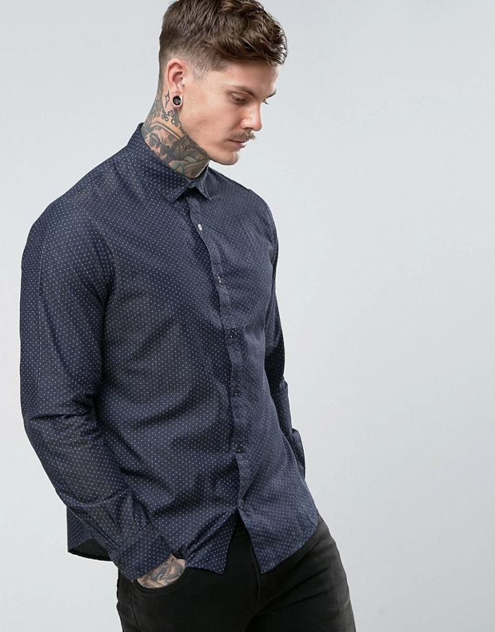 People Tree Dot Shirt - Blue