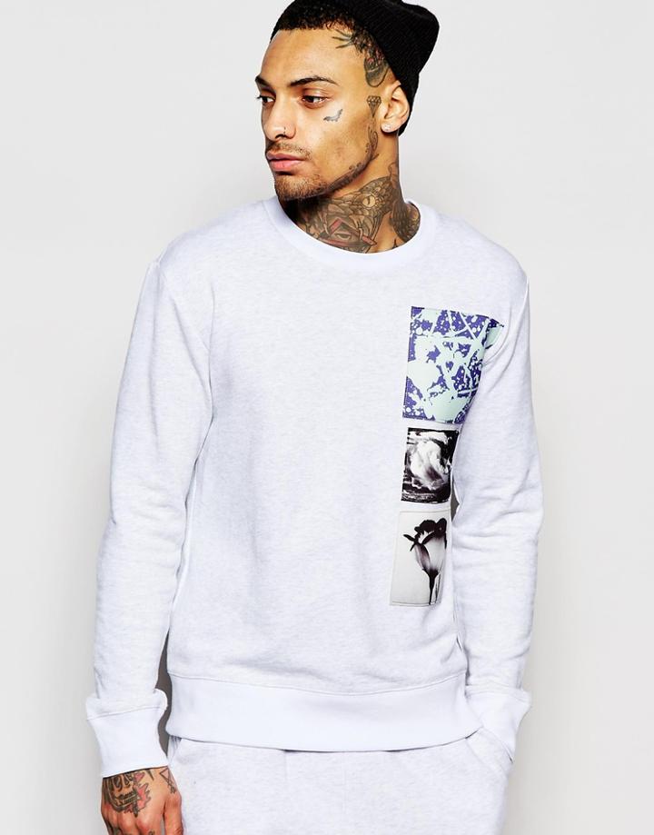 Hero's Heroine Sweatshirt With Patches - Gray