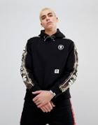 Aape By A Bathing Ape Hoodie With Logo Taping - Black