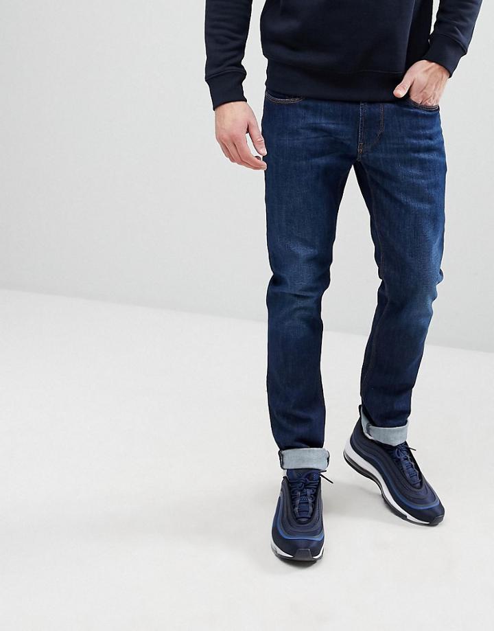 Emporio Armani J06 Slim Fit Mid Wash Jeans - Blue