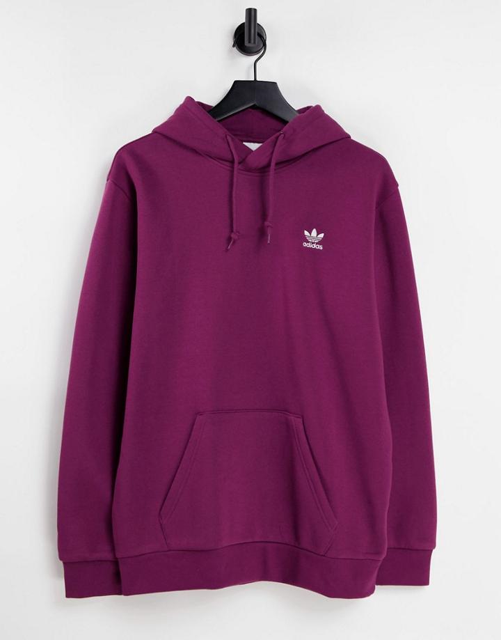 Adidas Originals Essentials Hoodie In Plum-purple