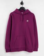 Adidas Originals Essentials Hoodie In Plum-purple