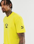 Puma Cell Pack T-shirt In Yellow - Yellow