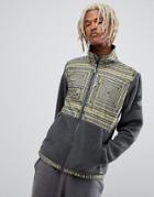 The North Face Denali Fleece In Lcd Print - Black
