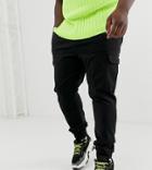 Asos Design Plus Skinny Cargo Pants In Black