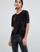 Y.a.s Burnout Leopard T-shirt - Multi