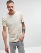 Weekday Jones Camo Print T-shirt In Beige - Beige
