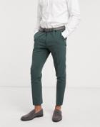 Asos Design Super Skinny Suit Pants In Forest Green