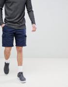 Esprit Relaxed Fit Cargo Shorts In Navy - Navy