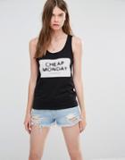 Cheap Monday Front Tank T-shirt - Black