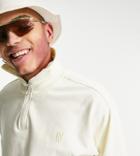 Reclaimed Vintage Inspired Organic Cotton Half Zip Sweatshirt In Ecru-white