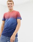 Hollister Ombre V Neck T-shirt - Red