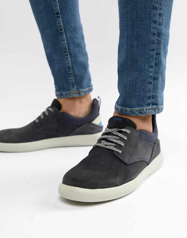 Camper Pelotas Capsule Suede Sneakers In Navy - Navy