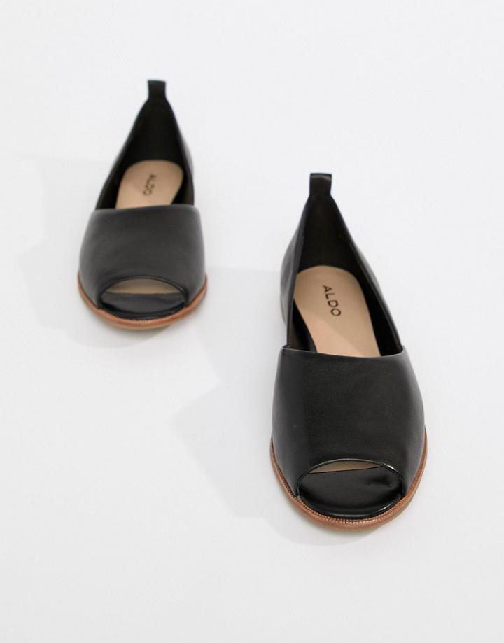 Aldo Leather Summer Shoes-black