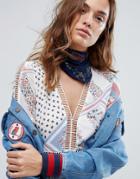 Tommy Hilfiger Tommyxgigi Silk Scarf - Blue