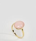Asos Gold Plated Sterling Silver Faux Quartz Ring - Gold