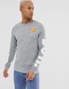 Nike Longsleeved T-shirt In Gray