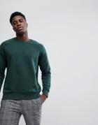 Weekday Paris Sweatshirt Dark Green Melange - Green