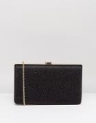 Claudia Canova Black Hardcase Clutch - Black