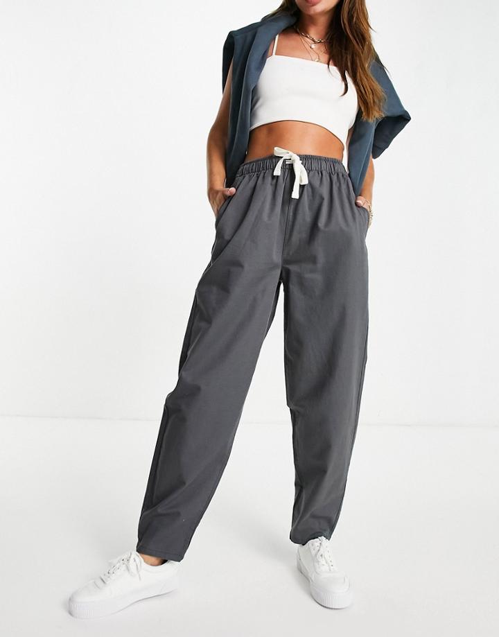 Cotton: On Everyday Pant In Gray-grey