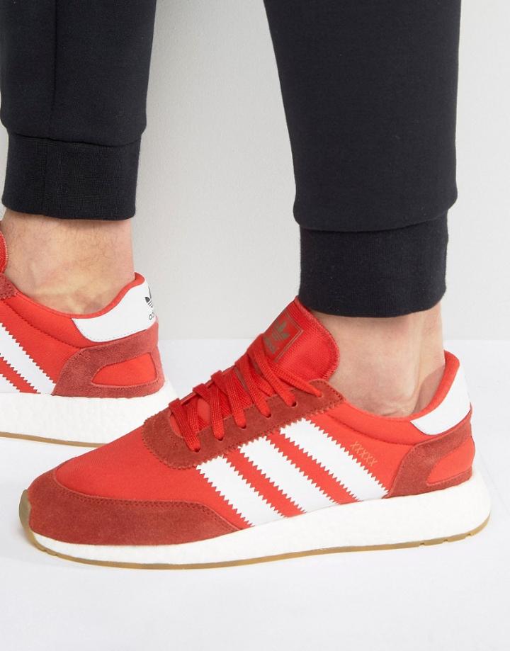 Adidas Originals Iniki Runner Sneakers In Red Bb2091 - Red