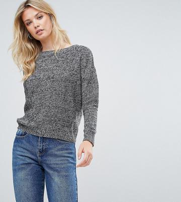 Brave Soul Tall Round Neck Sweater - Gray