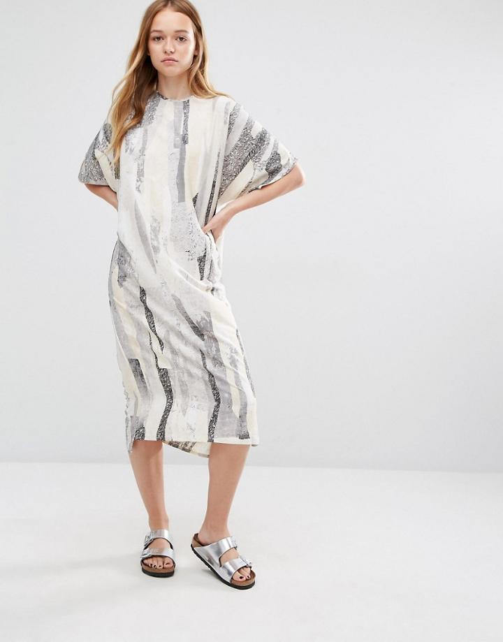 Native Youth Midi Tunic Smock Dress - Multi