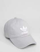 Adidas Originals Trefoil Cap In Gray Bk7282 - Gray