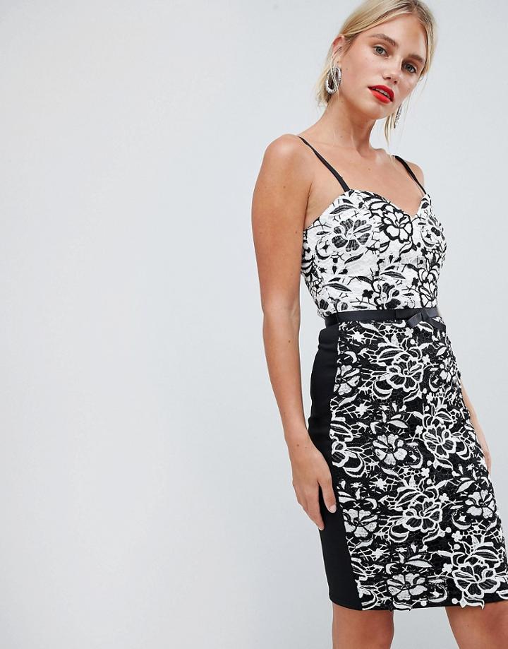 Lipsy Lace Body-conscious Dress-multi