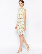 Harlyn Pencil Skirt - Chartreuse