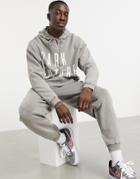 Asos Dark Future Matching Oversized Hoodie With Front Logo In Acid Wash Pink Gray