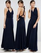 Coast Corwin Multi- Tie Maxi Dress - Navy