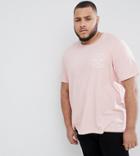 Jack & Jones Originals Plus T-shirt With Chest Branding - Pink