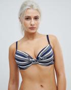 Boux Avenue Boston Full Support Dd-g Bikini Top-blue