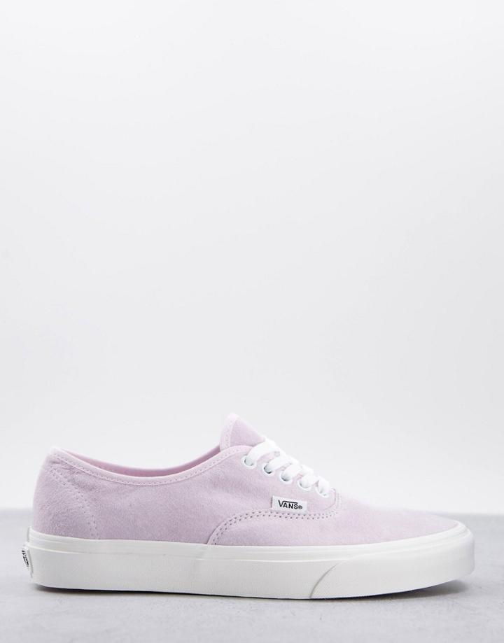 Vans Authentic Suede Sneakers In Orchid Ice Pink