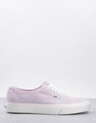 Vans Authentic Suede Sneakers In Orchid Ice Pink