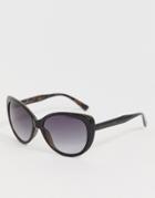 French Connection Cat Eye Sunglasses-brown